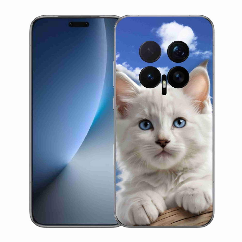 Gelový kryt mmCase na Honor Magic 8 Pro - kotě a oblaka