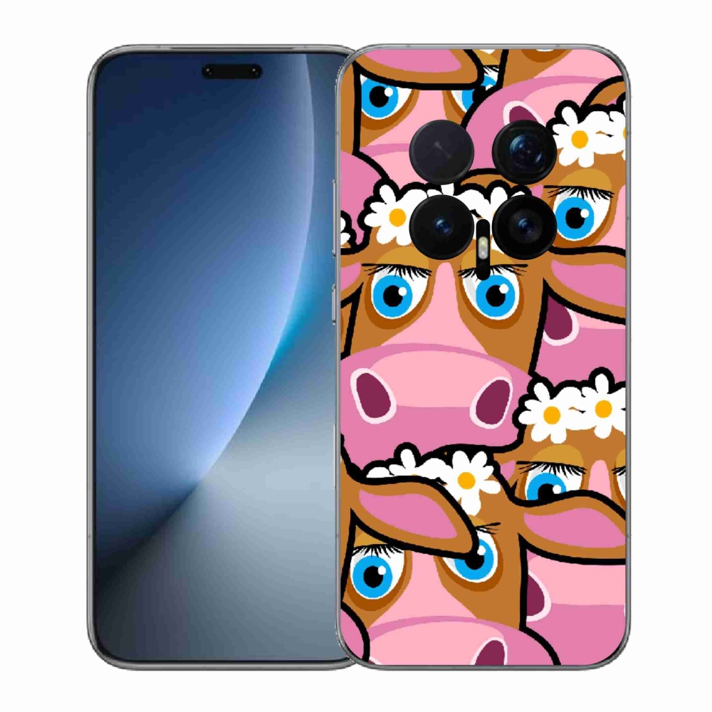 Gelový kryt mmCase na Honor Magic 8 Pro - kreslené kravičky