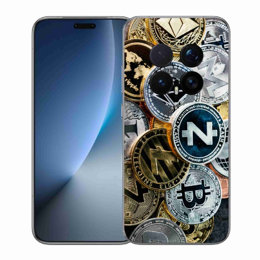 Gelový kryt mmCase na Honor Magic 8 Pro - kryptoměny