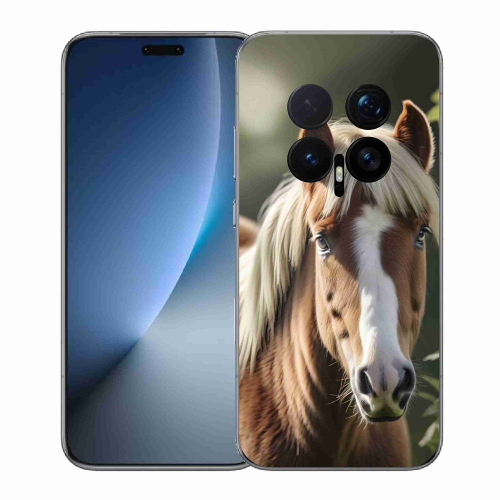 Gelový kryt mmCase na Honor Magic 8 Pro - kůň se světlou hřívou