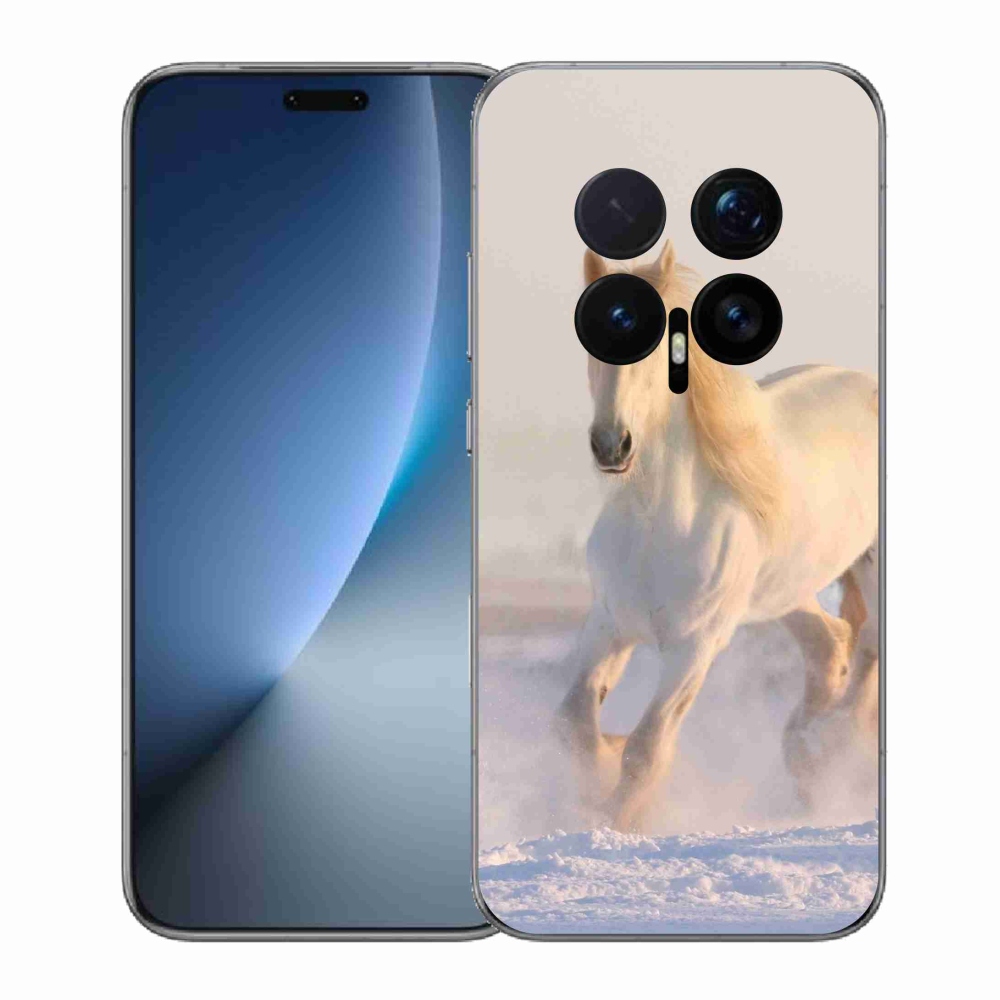 Gelový kryt mmCase na Honor Magic 8 Pro - kůň ve sněhu