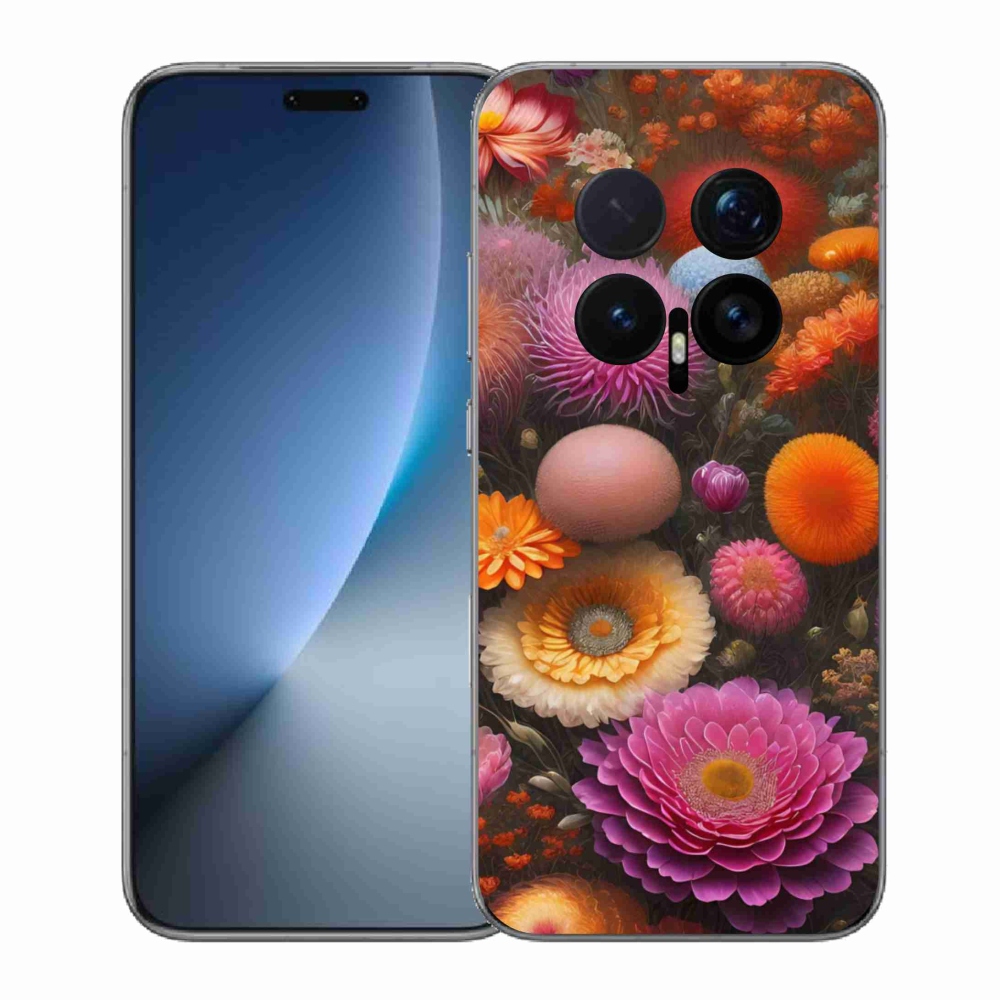 Gelový kryt mmCase na Honor Magic 8 Pro - květinová kompozice