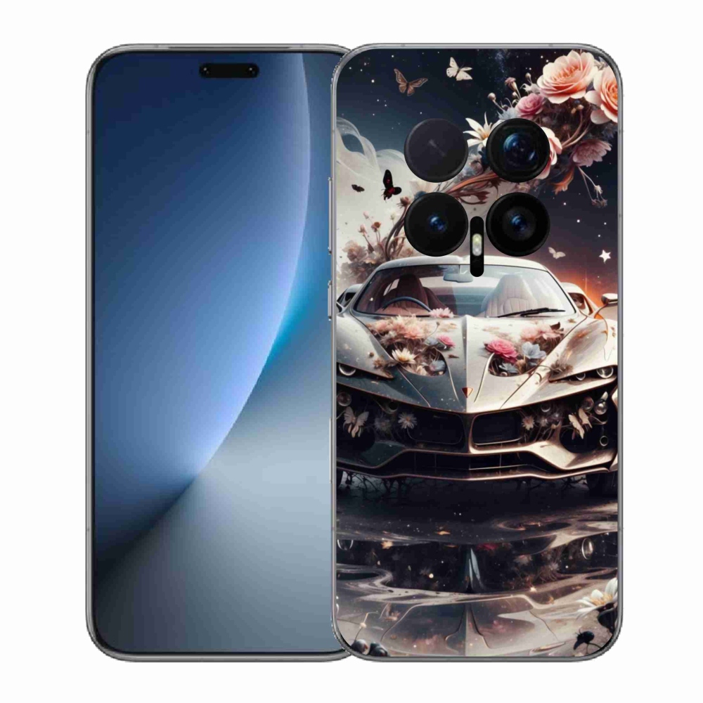 Gelový kryt mmCase na Honor Magic 8 Pro - květinový sportovní vůz