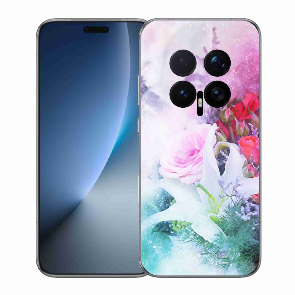 Gelový kryt mmCase na Honor Magic 8 Pro - květiny 4