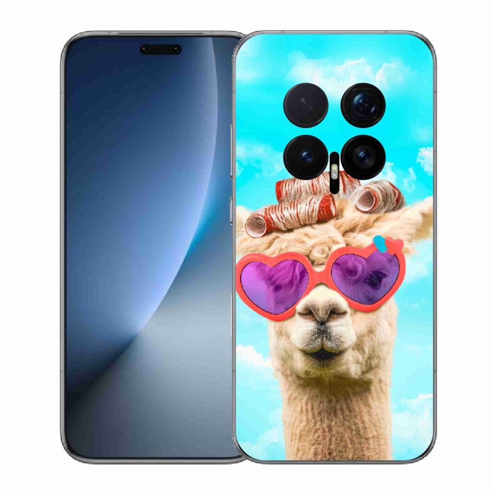 Gelový kryt mmCase na Honor Magic 8 Pro - lama s brýlemi