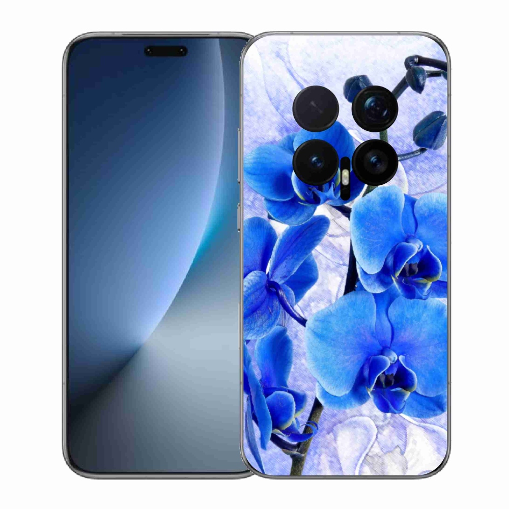 Gelový kryt mmCase na Honor Magic 8 Pro - modré květy