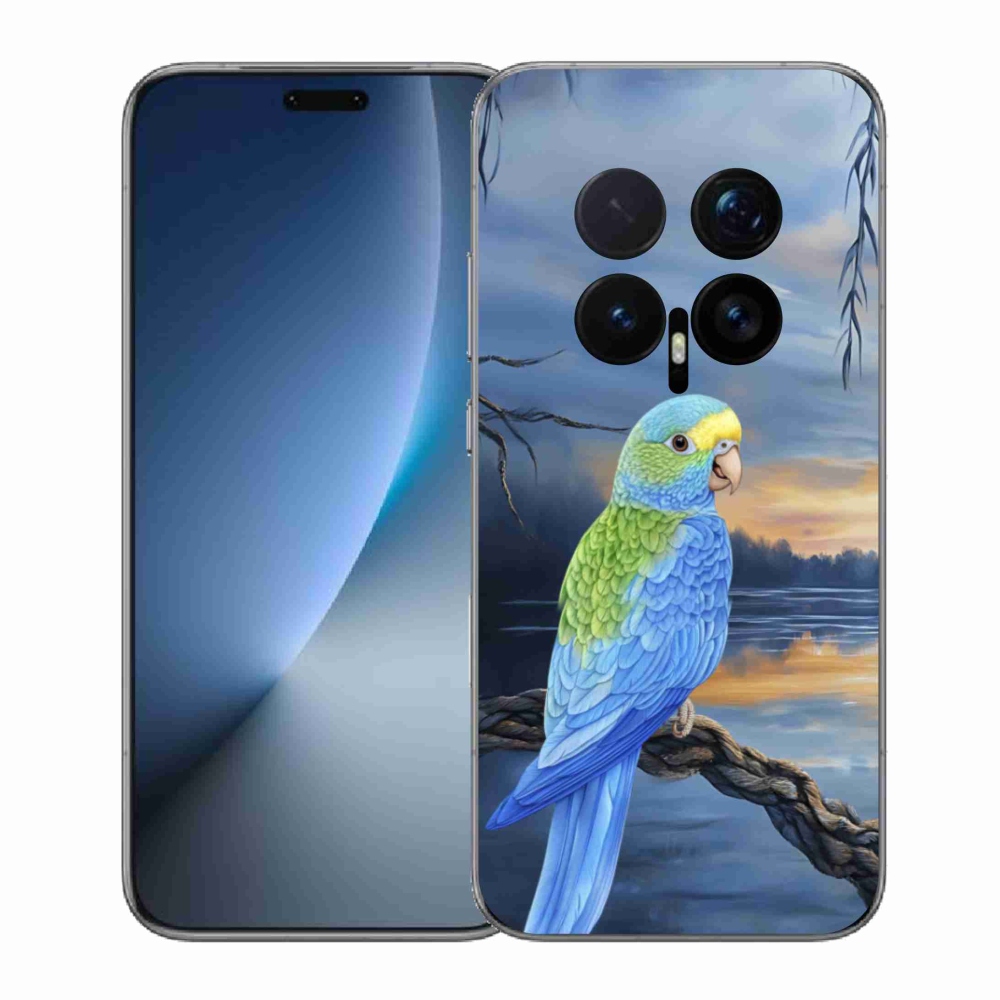 Gelový kryt mmCase na Honor Magic 8 Pro - modrý papoušek