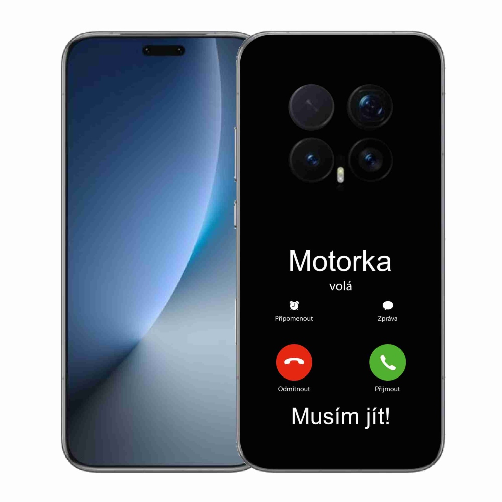 Gelový kryt mmCase na Honor Magic 8 Pro - motorka volá černé pozadí