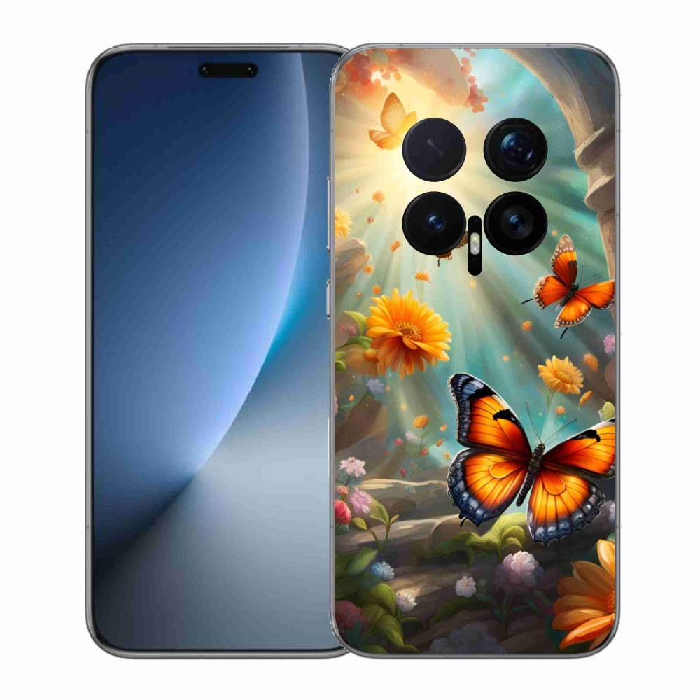 Gelový kryt mmCase na Honor Magic 8 Pro - motýlí zahrada 2