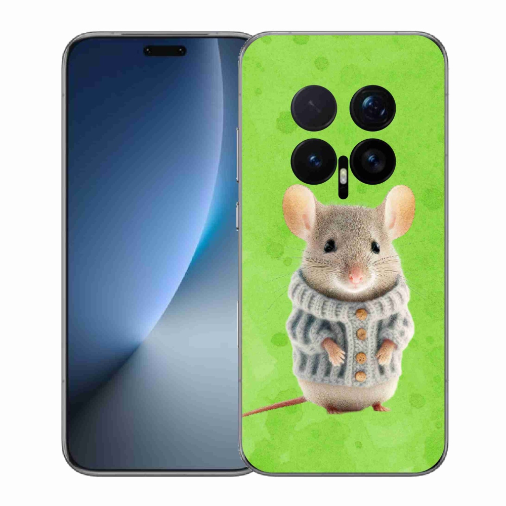 Gelový kryt mmCase na Honor Magic 8 Pro - myška ve svetru