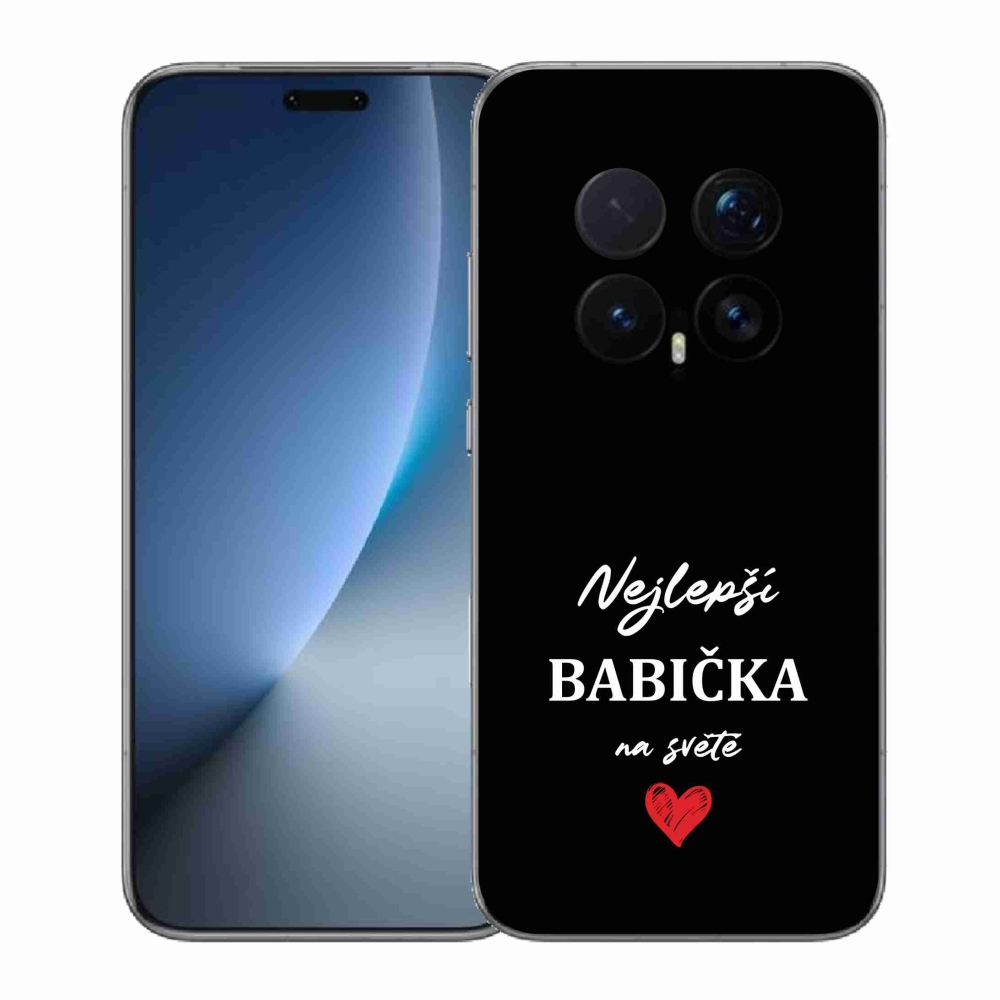 Gelový kryt mmCase na Honor Magic 8 Pro - nejlepší babička 1 černé pozadí