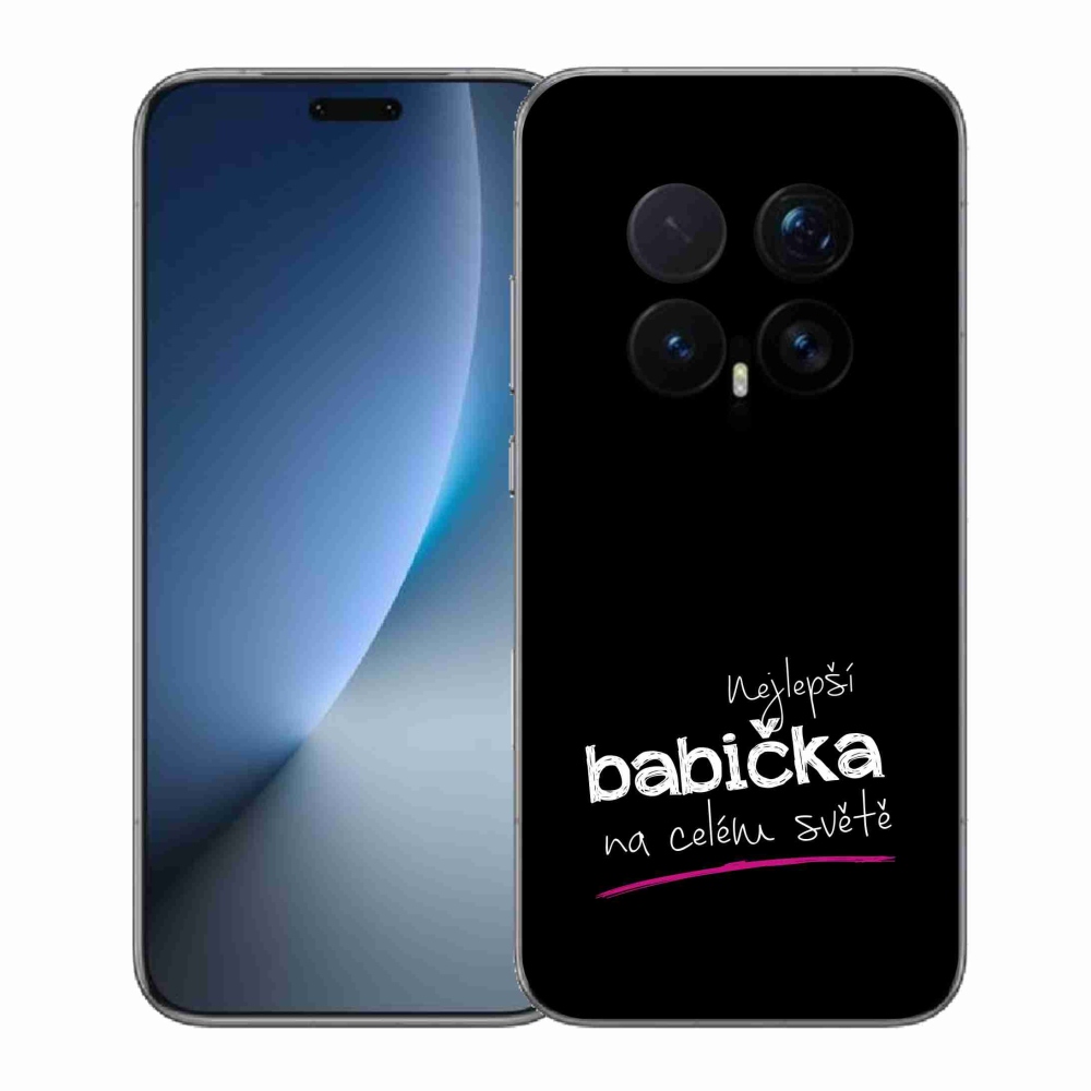 Gelový kryt mmCase na Honor Magic 8 Pro - nejlepší babička 4 černé pozadí