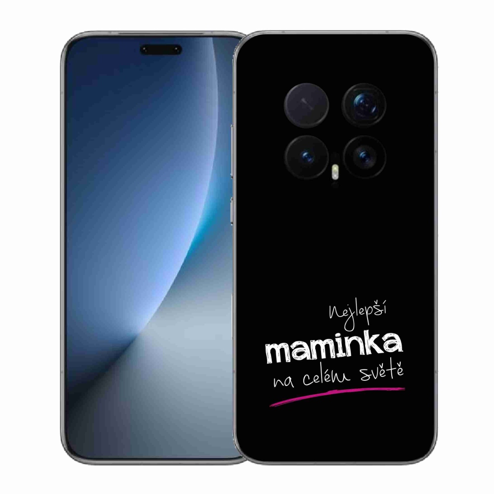 Gelový kryt mmCase na Honor Magic 8 Pro - nejlepší maminka 4 černé pozadí