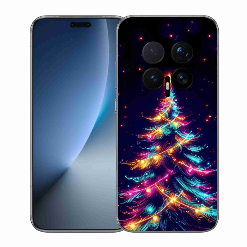 Gelový kryt mmCase na Honor Magic 8 Pro - neonový vánoční stromek