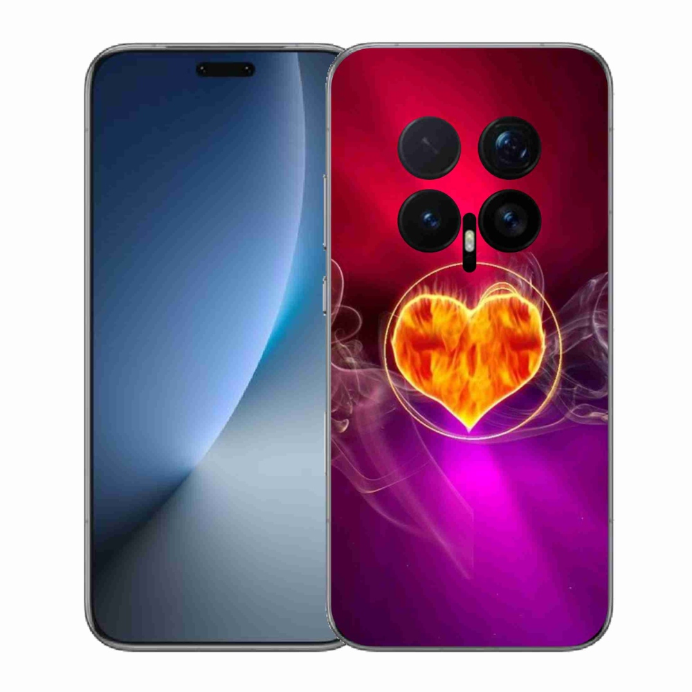 Gelový kryt mmCase na Honor Magic 8 Pro - ohnivé srdce
