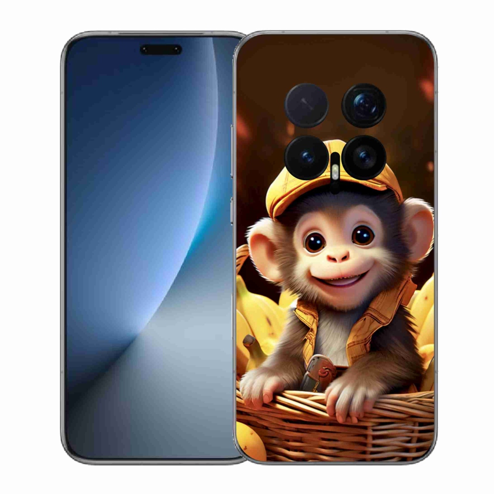 Gelový kryt mmCase na Honor Magic 8 Pro - opice v košíku
