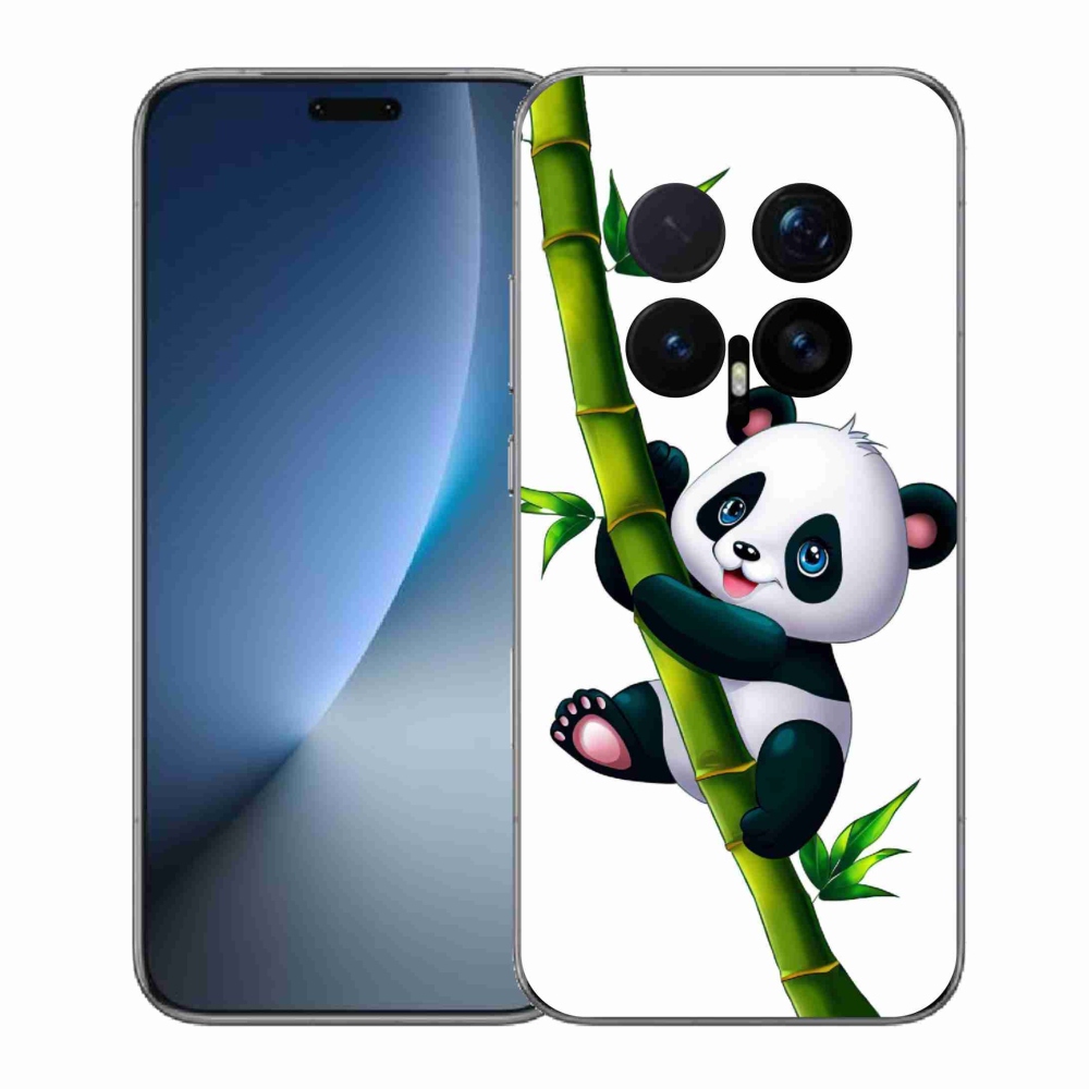 Gelový kryt mmCase na Honor Magic 8 Pro - panda na bambusu