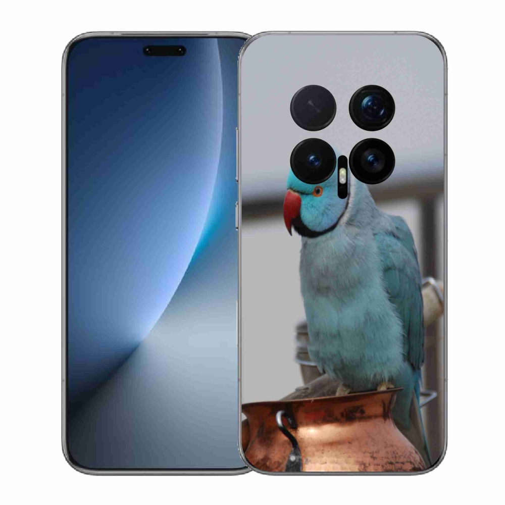 Gelový kryt mmCase na Honor Magic 8 Pro - papoušek alexandr modrý