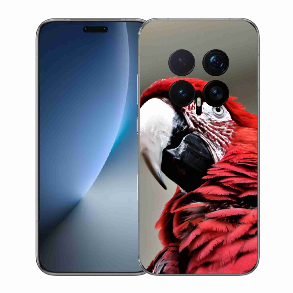 Gelový kryt mmCase na Honor Magic 8 Pro - papoušek ara červený