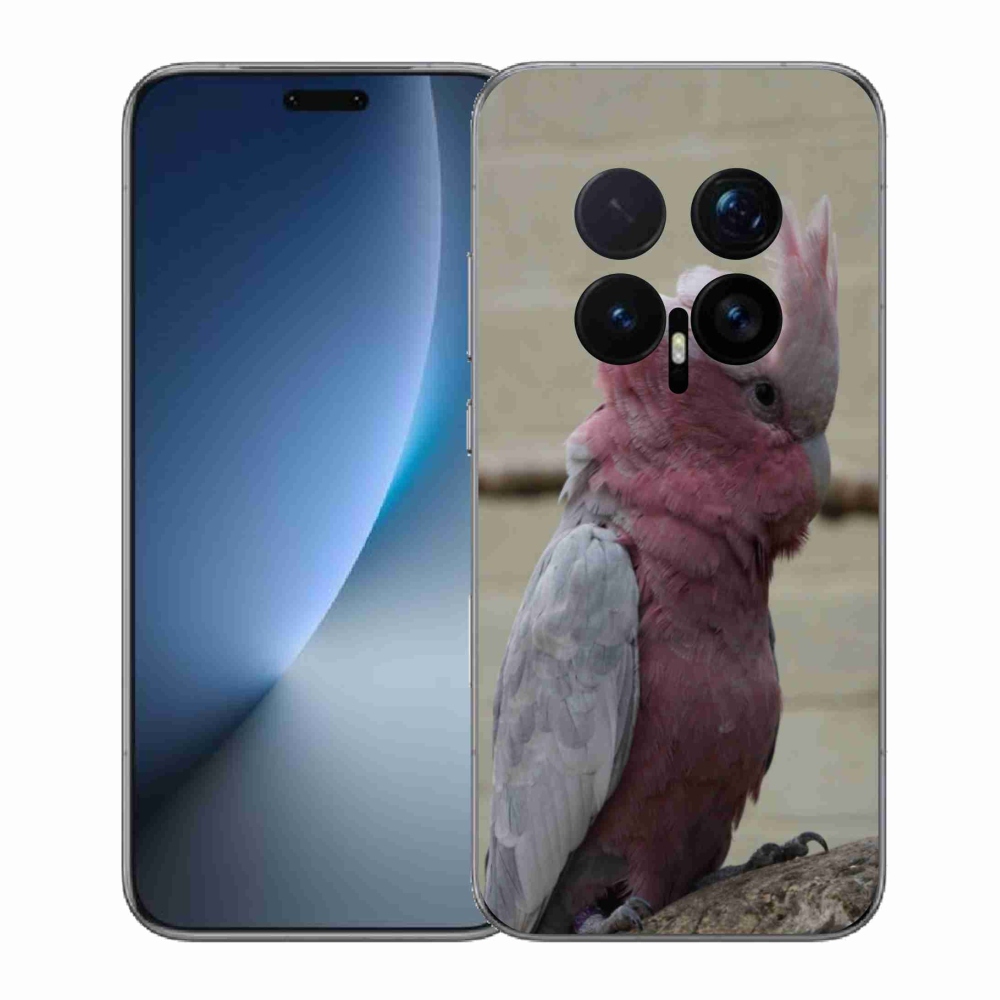 Gelový kryt mmCase na Honor Magic 8 Pro - papoušek kakadu růžový