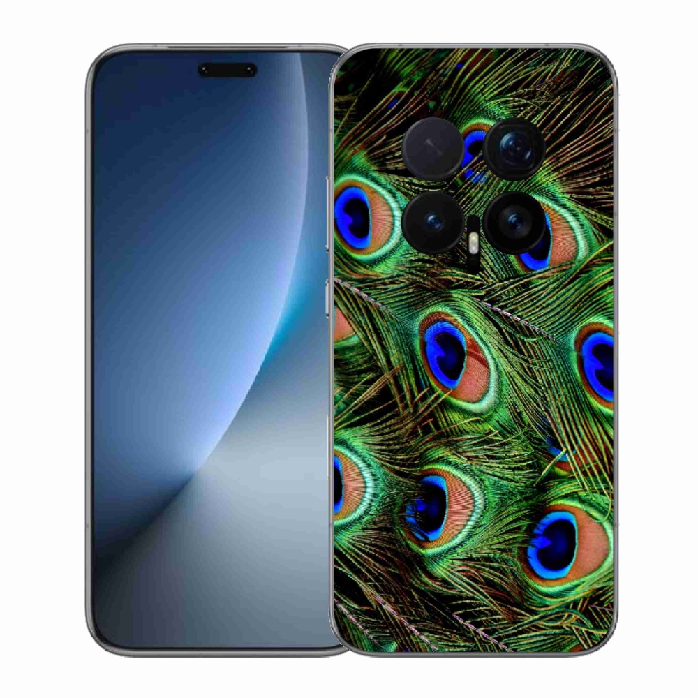 Gelový kryt mmCase na Honor Magic 8 Pro - paví peří