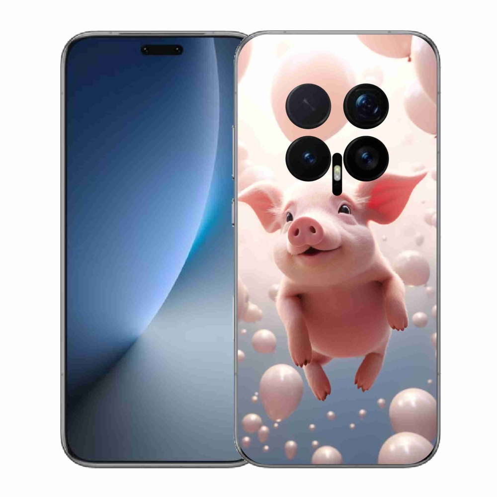 Gelový kryt mmCase na Honor Magic 8 Pro - prasátko s balónky