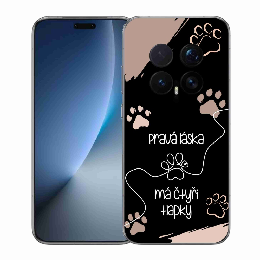 Gelový kryt mmCase na Honor Magic 8 Pro - psí motiv 1 černé pozadí