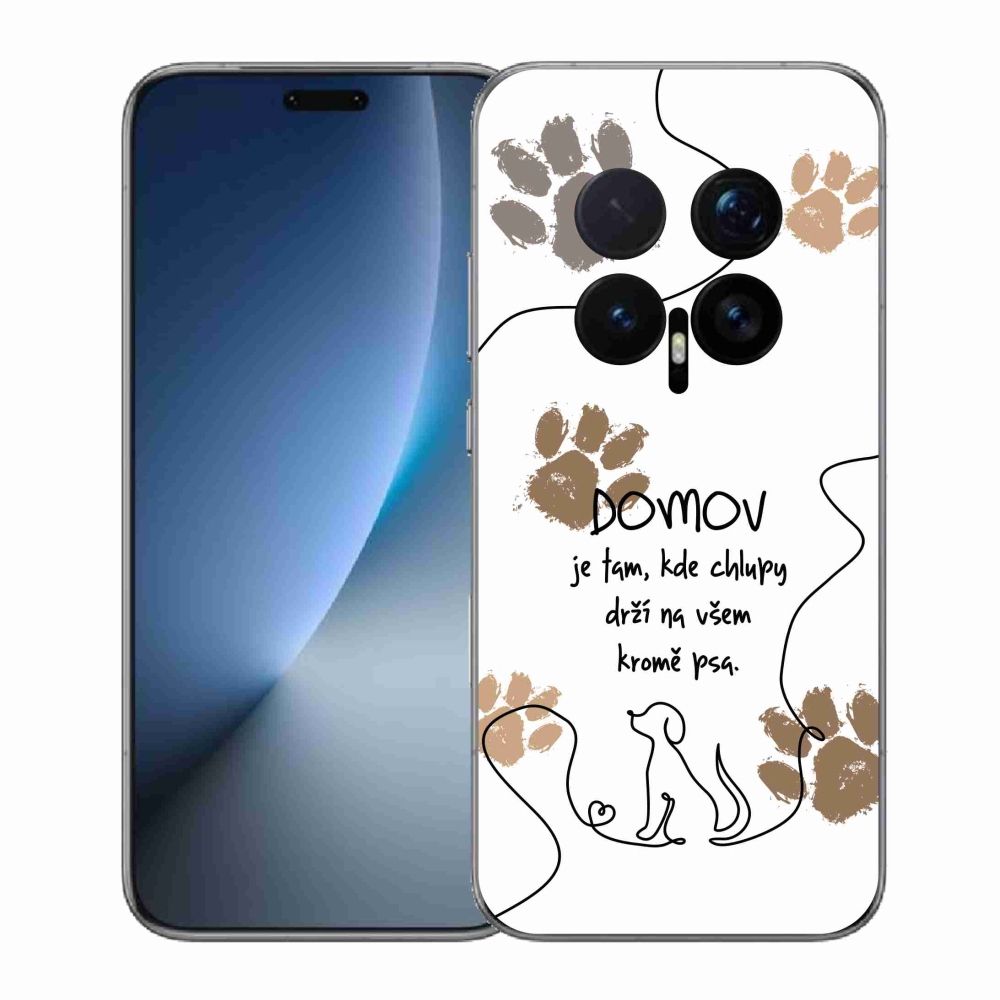Gelový kryt mmCase na Honor Magic 8 Pro - psí motiv bílé pozadí