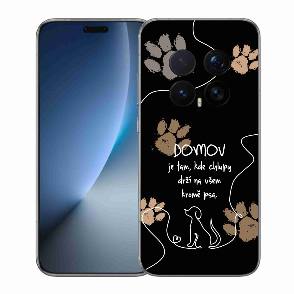Gelový kryt mmCase na Honor Magic 8 Pro - psí motiv černé pozadí