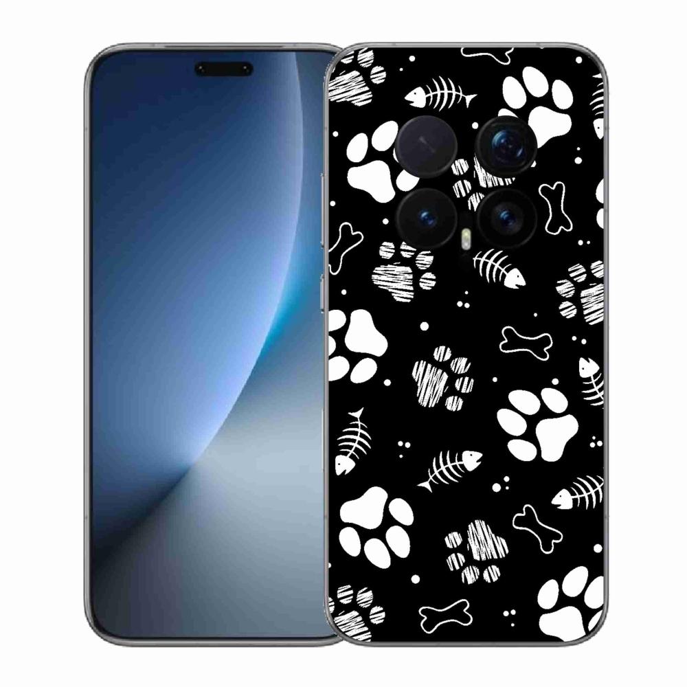 Gelový kryt mmCase na Honor Magic 8 Pro - psí tlapky