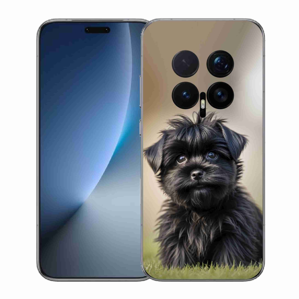 Gelový kryt mmCase na Honor Magic 8 Pro - roztomilý černý pejsek