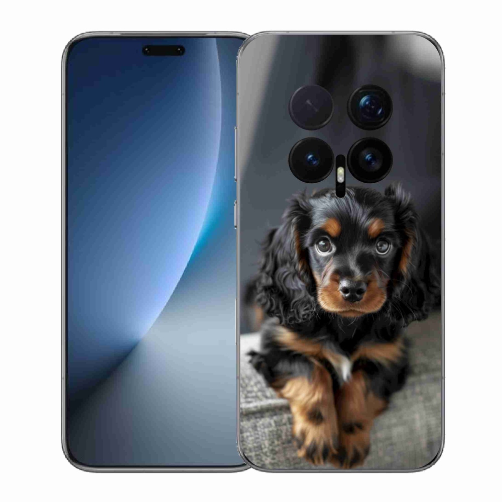 Gelový kryt mmCase na Honor Magic 8 Pro - roztomilý dlouhosrstý jezevčík