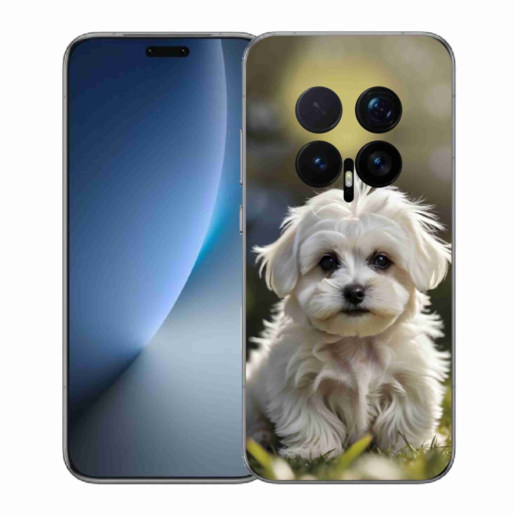 Gelový kryt mmCase na Honor Magic 8 Pro - roztomilý maltézský psík
