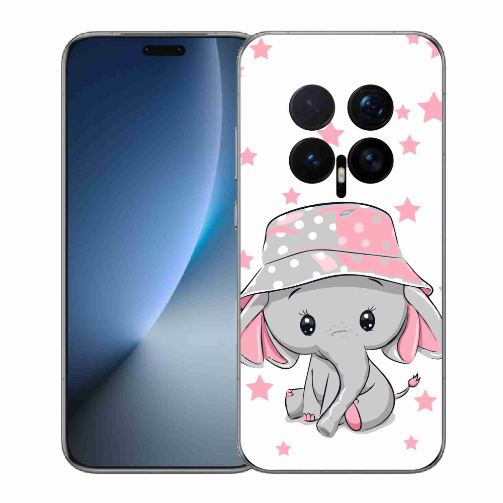 Gelový kryt mmCase na Honor Magic 8 Pro - růžový slon