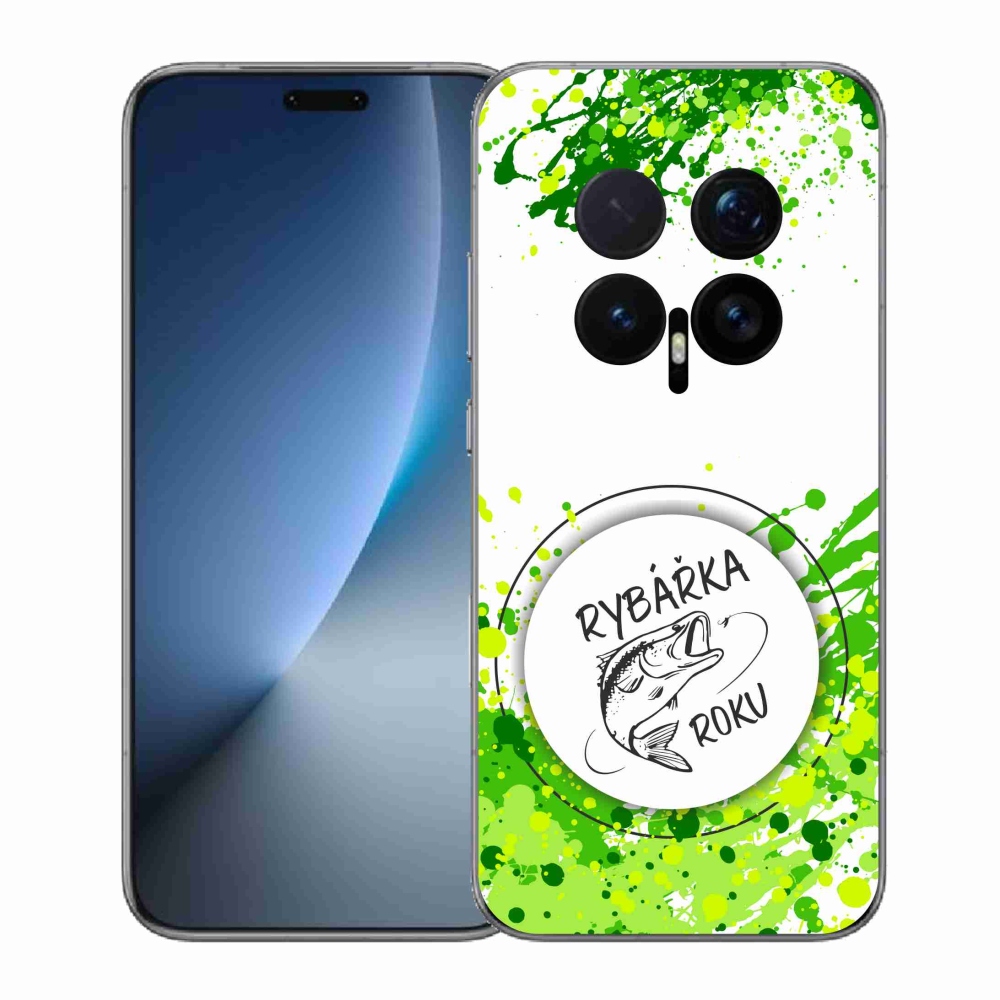 Gelový kryt mmCase na Honor Magic 8 Pro - rybářka roku bílé pozadí