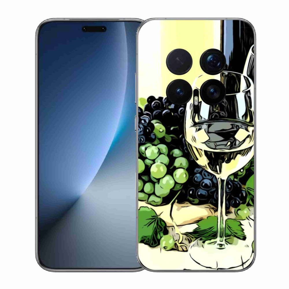 Gelový kryt mmCase na Honor Magic 8 Pro - sklenka vína