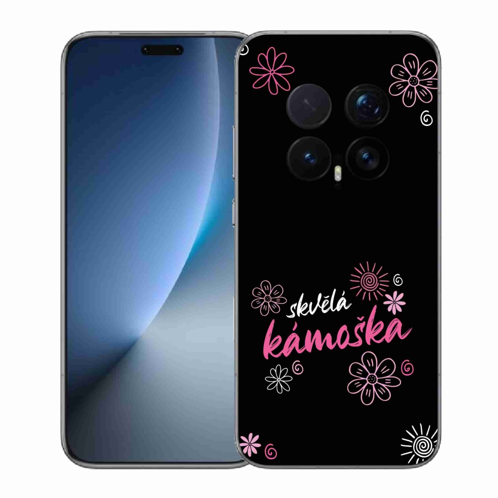 Gelový kryt mmCase na Honor Magic 8 Pro - skvělá kámoška černé pozadí