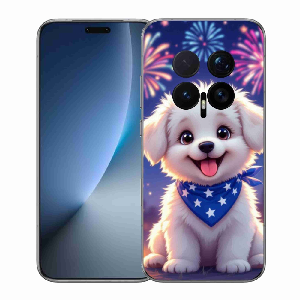 Gelový kryt mmCase na Honor Magic 8 Pro - slavnostní štěně