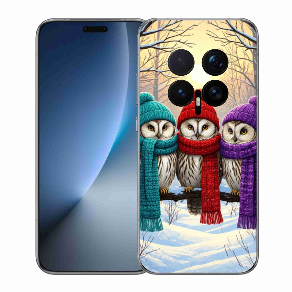 Gelový kryt mmCase na Honor Magic 8 Pro - soví přátelé