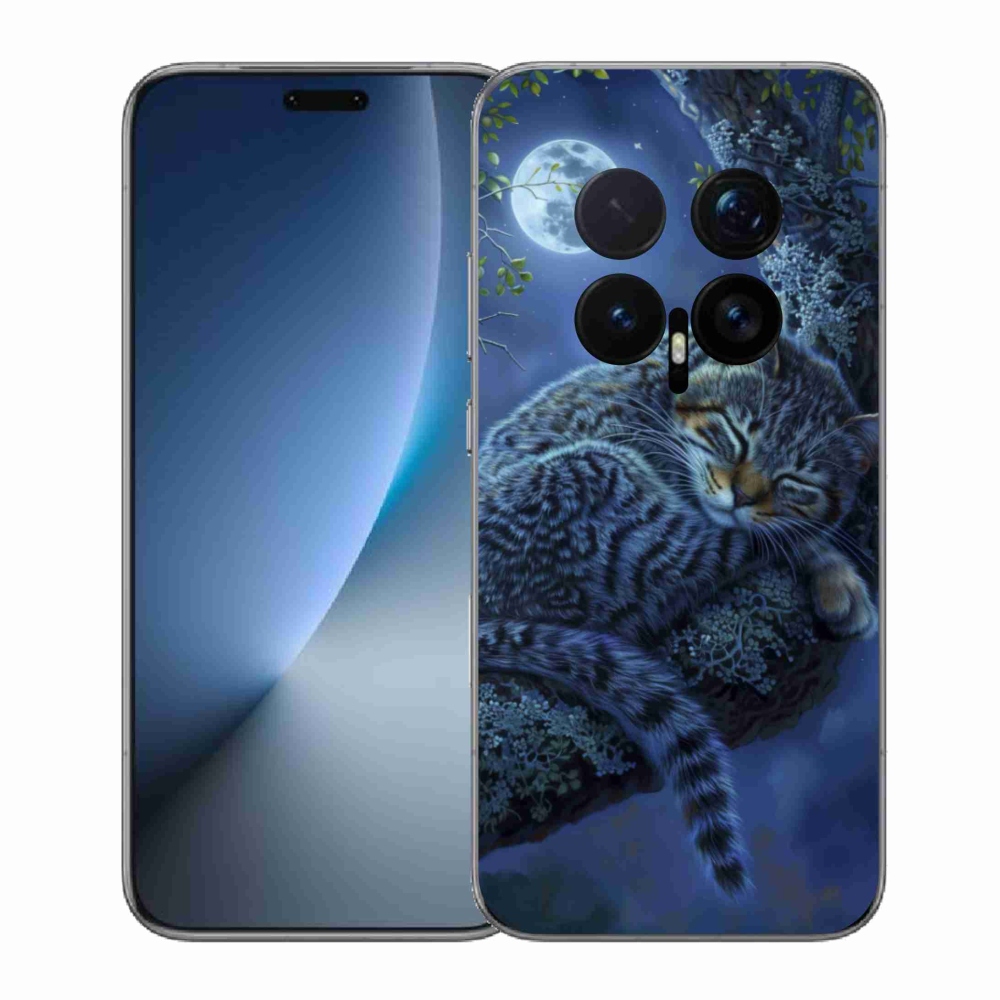 Gelový kryt mmCase na Honor Magic 8 Pro - spící kočka