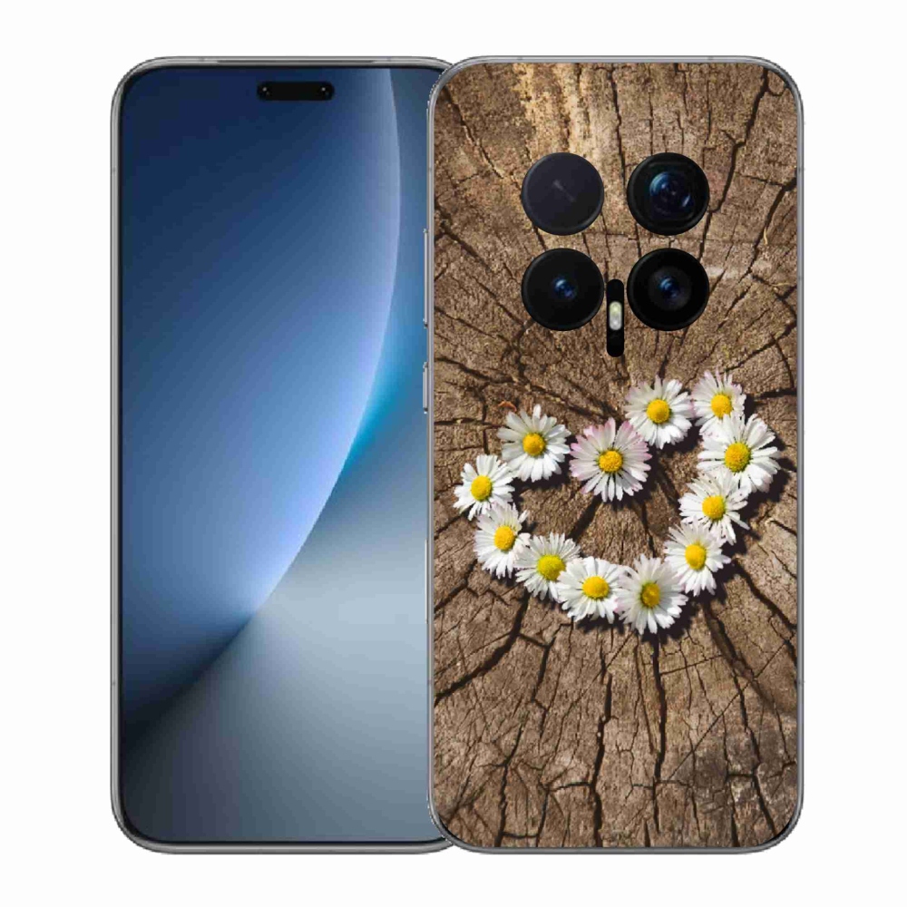 Gelový kryt mmCase na Honor Magic 8 Pro - srdce z kopretin