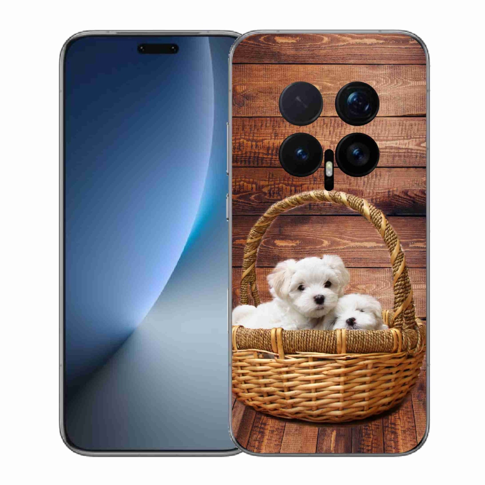Gelový kryt mmCase na Honor Magic 8 Pro - štěňátka