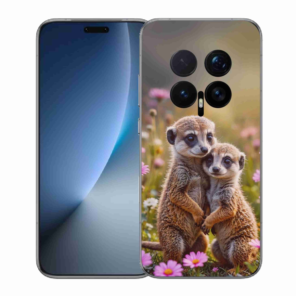 Gelový kryt mmCase na Honor Magic 8 Pro - surikatí duo