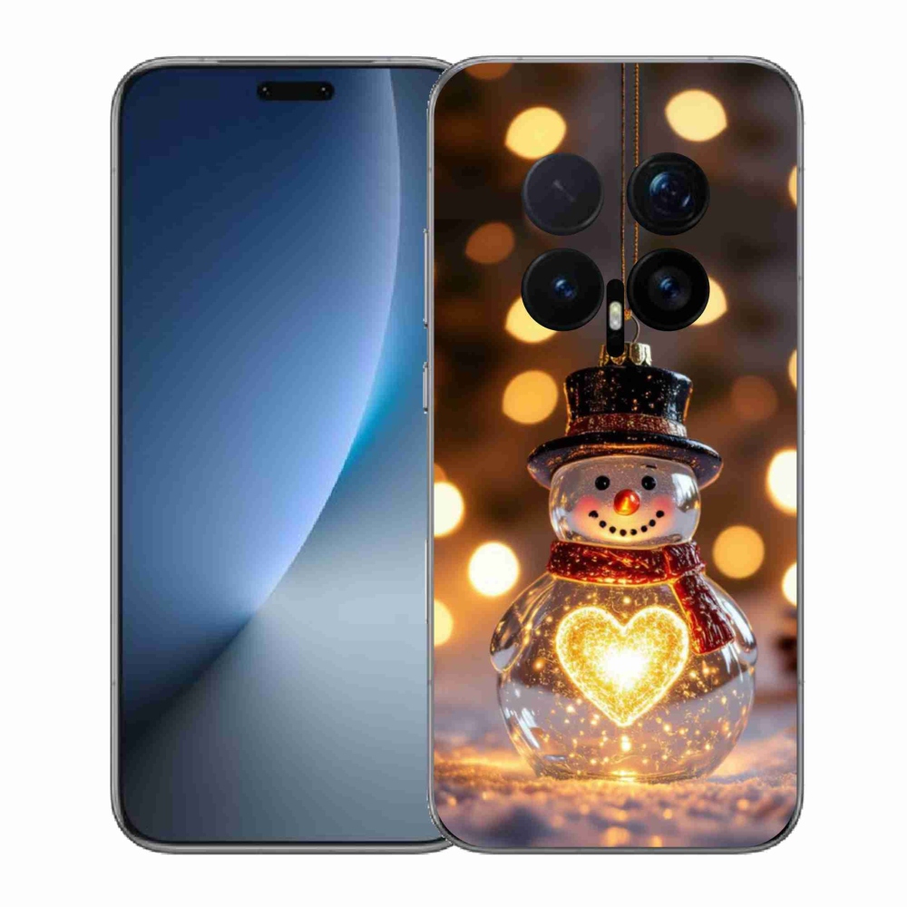 Gelový kryt mmCase na Honor Magic 8 Pro - svítící vánoční sněhulák