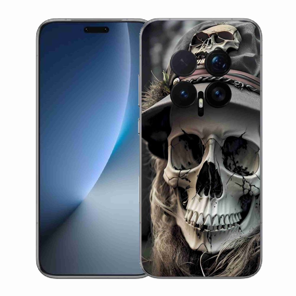 Gelový kryt mmCase na Honor Magic 8 Pro - temná lebka
