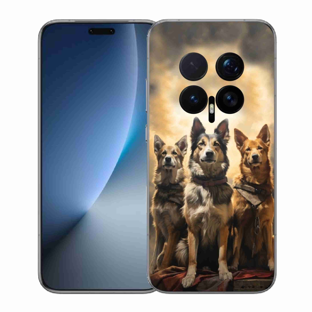 Gelový kryt mmCase na Honor Magic 8 Pro - tři psi