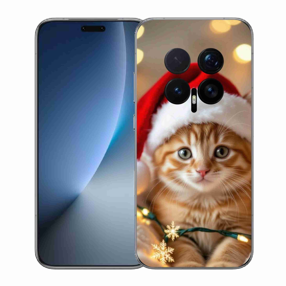 Gelový kryt mmCase na Honor Magic 8 Pro - vánoční kotě