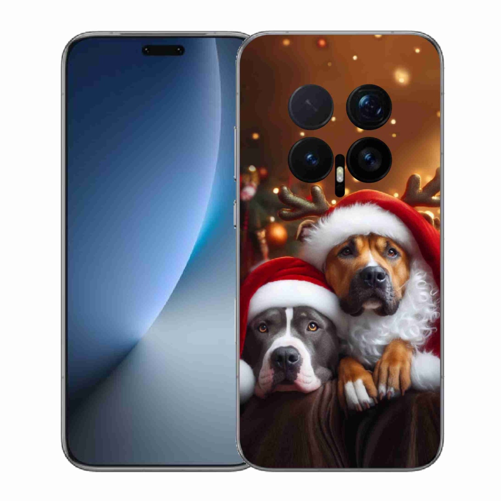 Gelový kryt mmCase na Honor Magic 8 Pro - vánoční psi
