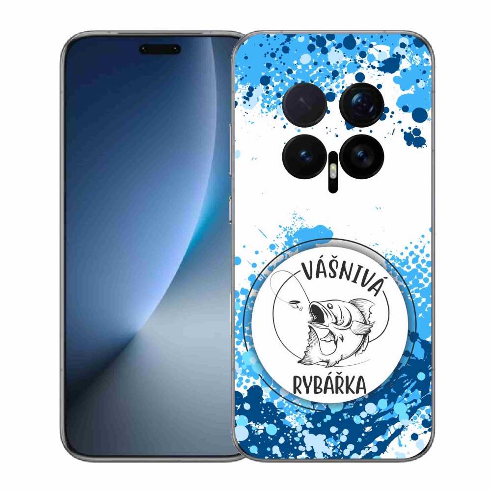 Gelový kryt mmCase na Honor Magic 8 Pro - vášnivá rybářka bílé pozadí