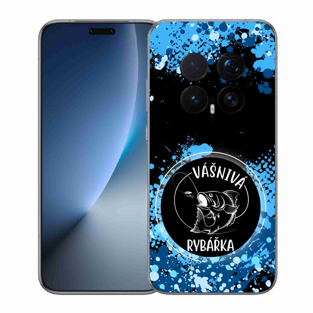 Gelový kryt mmCase na Honor Magic 8 Pro - vášnivá rybářka černé pozadí